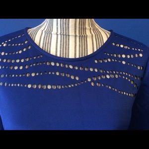 Catherine Malandrino laser cut dress